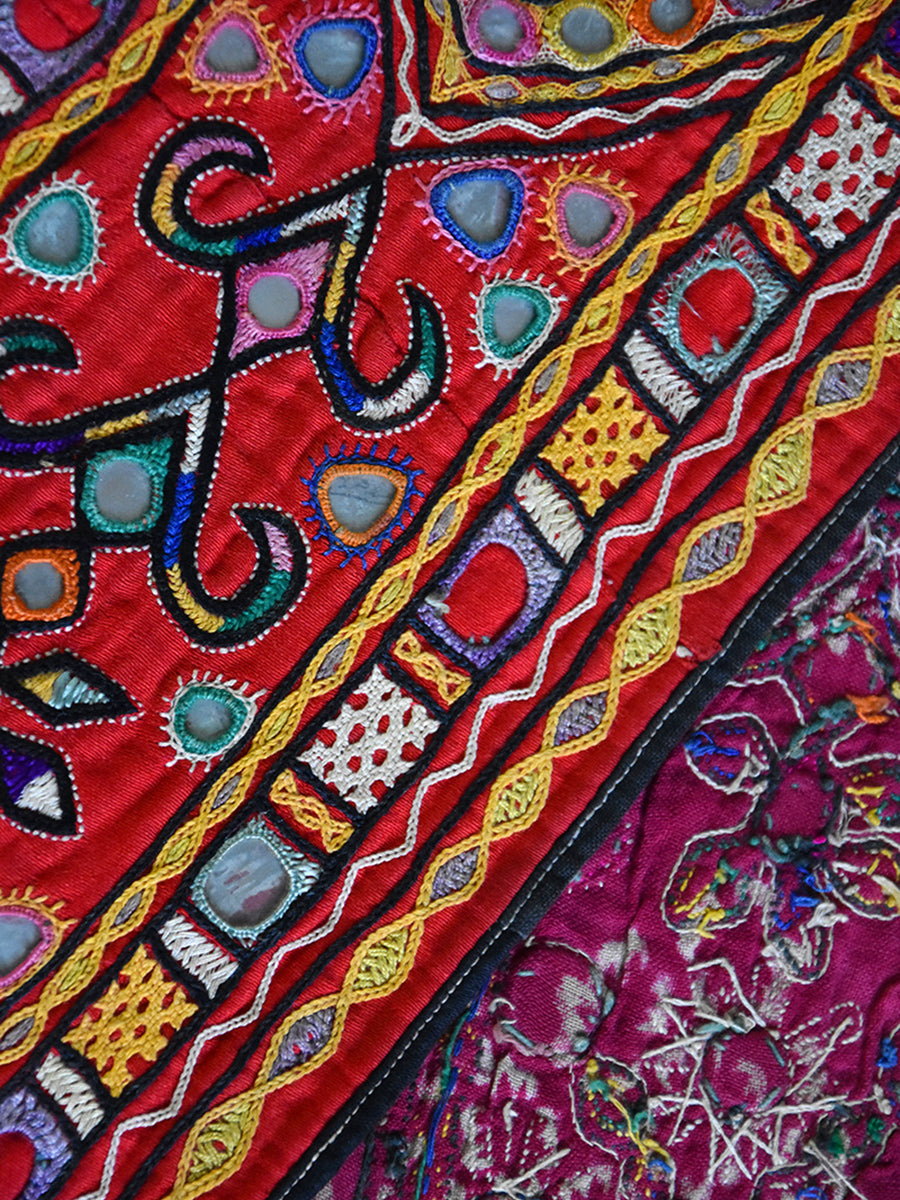 Ahir Hand embroidered folk textile Sash, Bokani, Kutch (Gujarat) - 221 –