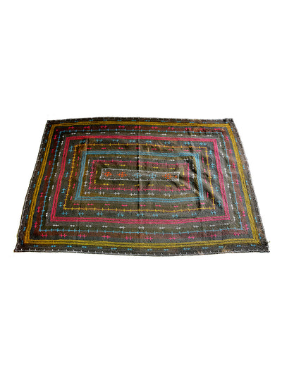 Hand embroidered Quilt, Dhabada, Gujarat, Sami - 2270 - ahmedabadtrunk.in