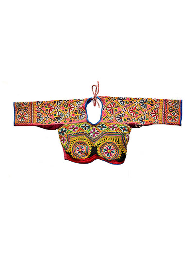 Hand embroidered blouse, Kapdu, Kutch (Gujarat) Kanbi-754 - ahmedabadtrunk.in